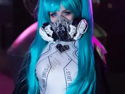 Маска + уши киберпанк