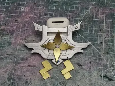 Парик с укладкой на Мияби (ZZZ) + ушки и заколка