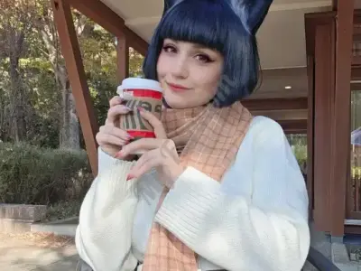 Парик с укладкой на Мияби (ZZZ) + ушки и заколка