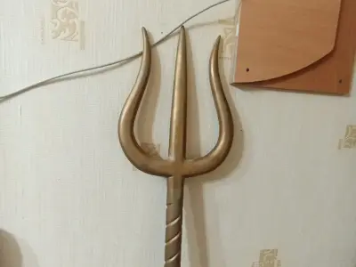 Разборный деревянный трезубец