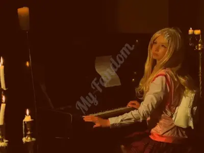 Косплей Каэде Акамацу данганронпа v3