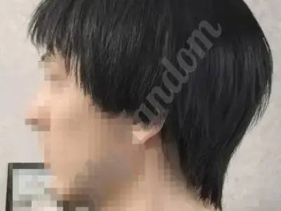 Парик черный короткий