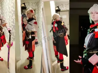 Кадзуха Геншин косплей