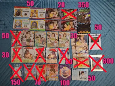 Коллекционные карточки по вселенным Миядзаки